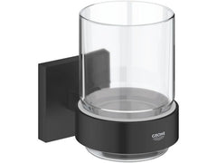 GROHE | Start Cube Mundspülglas | Zahnglas inklusive Halterung
