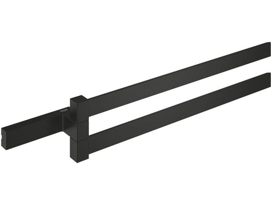 GROHE | Selection Cube Halter | Doppel-Handtuchhalter, Chrom