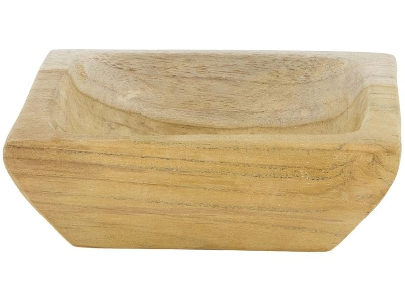 CHALET | Teakholzschale Makoro 1er FSC | 12x10x4cm natur