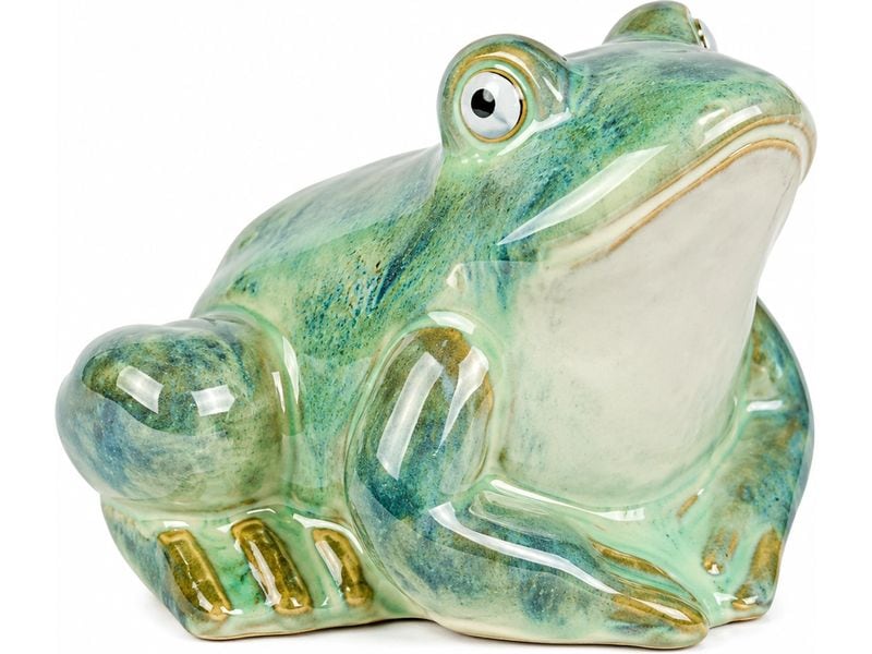 CHALET | Keramikfrosch Rana S | 9x9x7cm grün