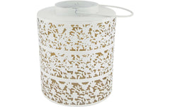 CHALET | PD Solarlaterne Violaceum S | 22x22x28cm weiss