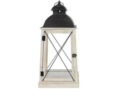 CHALET | Laterne Samara L | 29x29x61cm weiss