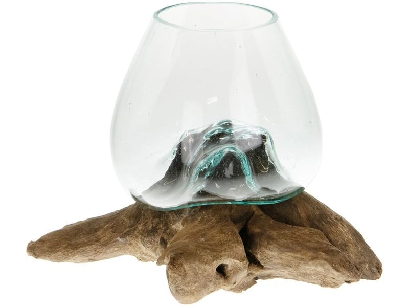 CHALET | Wurzel mit Glas | 22x20cm natur