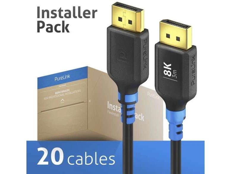 PureLink FlexInstall | FlexInstall DP Kabel 8K, 3.0m, 20 Stk | DP 1.4, 32.4Gbps, InstallerPack