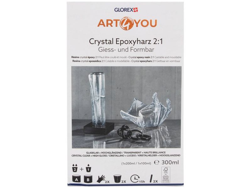 Glorex | Giessharz 300 ml | Epoxyharz 2:1