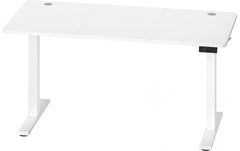 VASAGLE | Stehtisch weiss Kunststoffplatte | mit Platte 140x60 cm höhenverst. 72-120cm