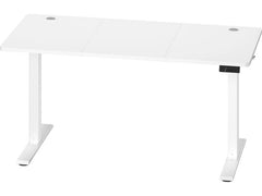 VASAGLE | Stehtisch weiss Kunststoffplatte | mit Platte 140x60 cm höhenverst. 72-120cm