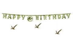 Partydeco | Girlande Bday JurassicWorld | mix, 45 x 165 cm