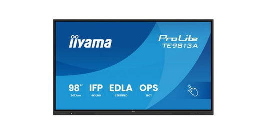 iiyama | TE9813A-B2AG | 98, Touch, IPS, UHD, 500cd, Android 14