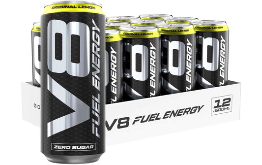 VAST | V8 Fuel Energy Lemon | 500ml, 12 Tray