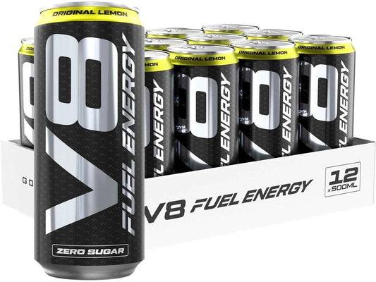 VAST | V8 Fuel Energy Lemon | 500ml, 12 Tray