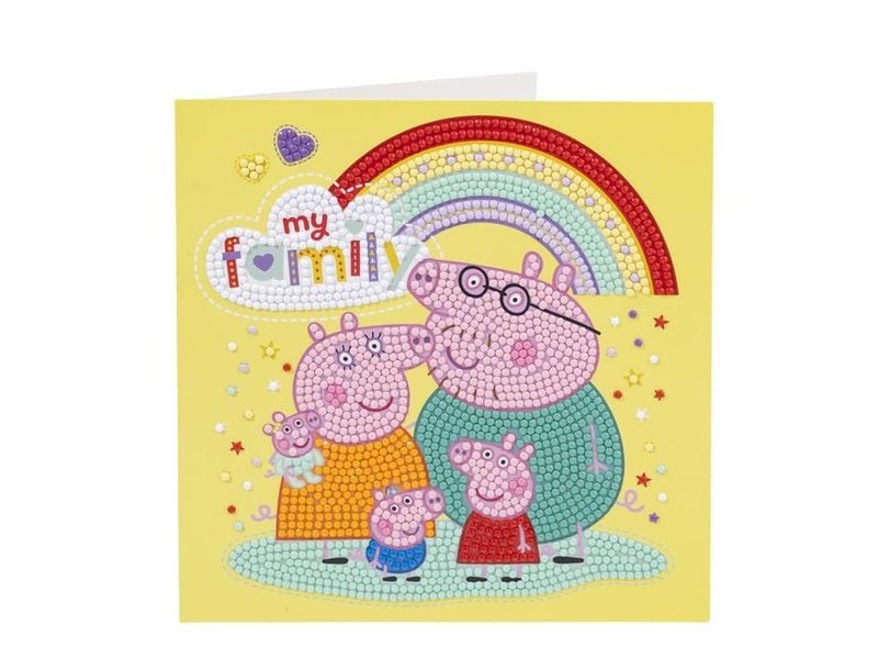 CRAFT Buddy | Peppa Pig My Family | Crystal Art Card