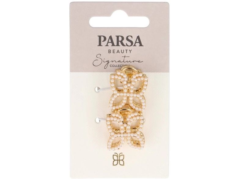 Parsa Beauty | Parsa Haarklammer Metall mit Perlen | 2 Stück