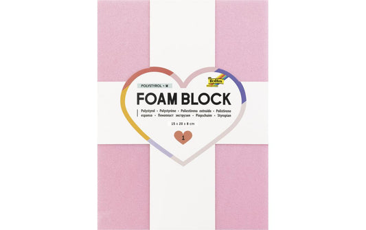 Folia | Bastelblock Foam | Polystyrol M, 15x20x8cm, 1 Stück
