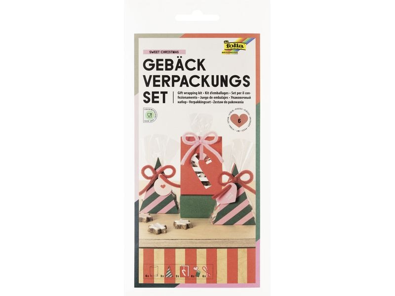 Folia | Gebäck Verpackungsset SWEET CHRISTMAS | 11x14cm