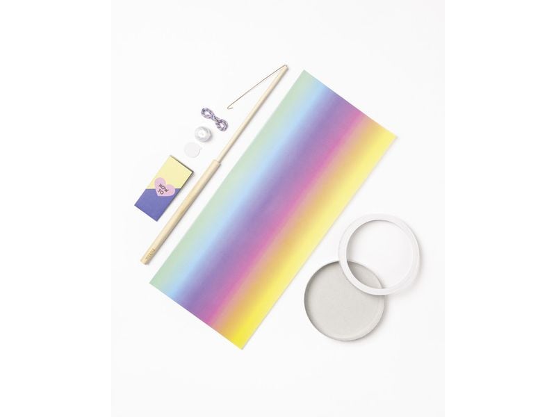 Folia | Regenbogenlaterne DIY-Kit | Ausmalen Meerjungfrau