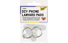Folia | DIY Phone Lanyard Pads | 2 Stück, silber