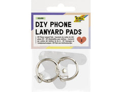 Folia | DIY Phone Lanyard Pads | 2 Stück, silber
