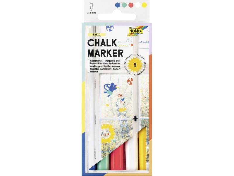 Folia | Chalkmarker Basic | 5 er Set