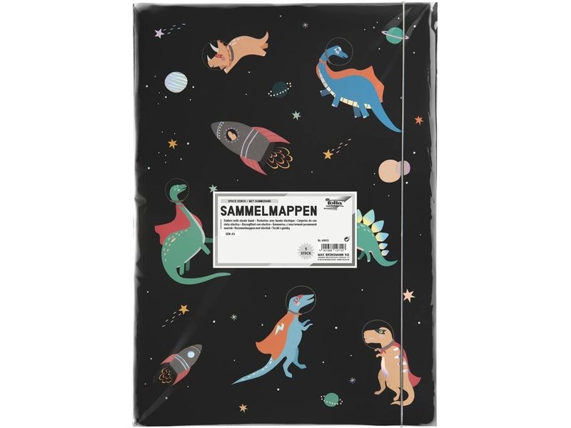 Folia | Space Dinos | Karton A3 Mehrfarbig