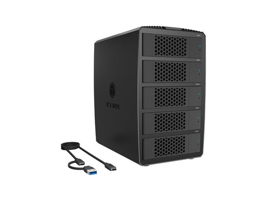 RAIDSONIC | ICY BOX IB-RD3705-CU3 RAID-System | 5-Bay RAID-System für 2.5/3.5