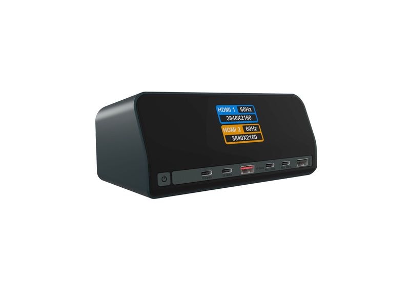 RAIDSONIC | ICY BOX IB-DK2300-CH Dockingstation | USB Type-C 71n1 Dockingstation mit LCD disp