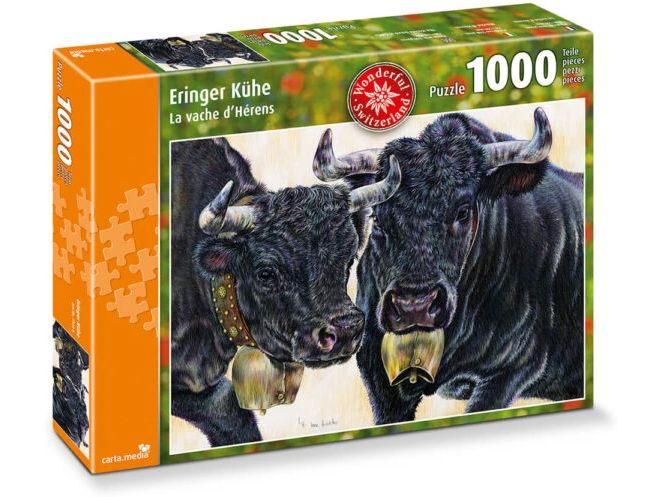 Carta.Media | Puzzle mit 1000 Teilen Eringer Kühe