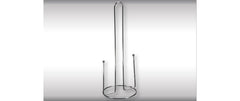 Kesper | Küchenrollenhalter | Ø 12 cm, Höhe: 32,5 cm, Silber