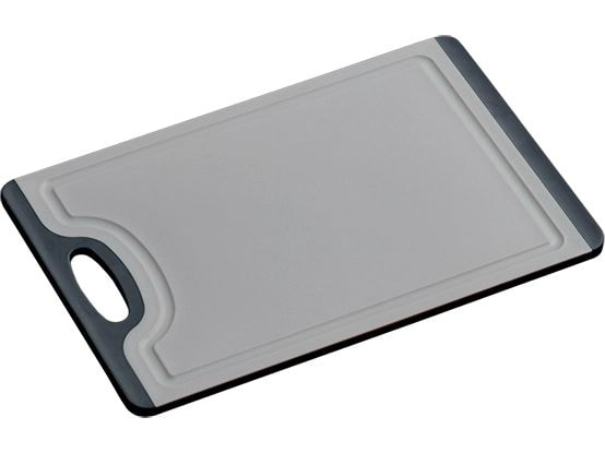 Kesper | Schneidebrett mit Rutsch-Stopp | 29.5 x 19.5 x 0.75 cm, Grau