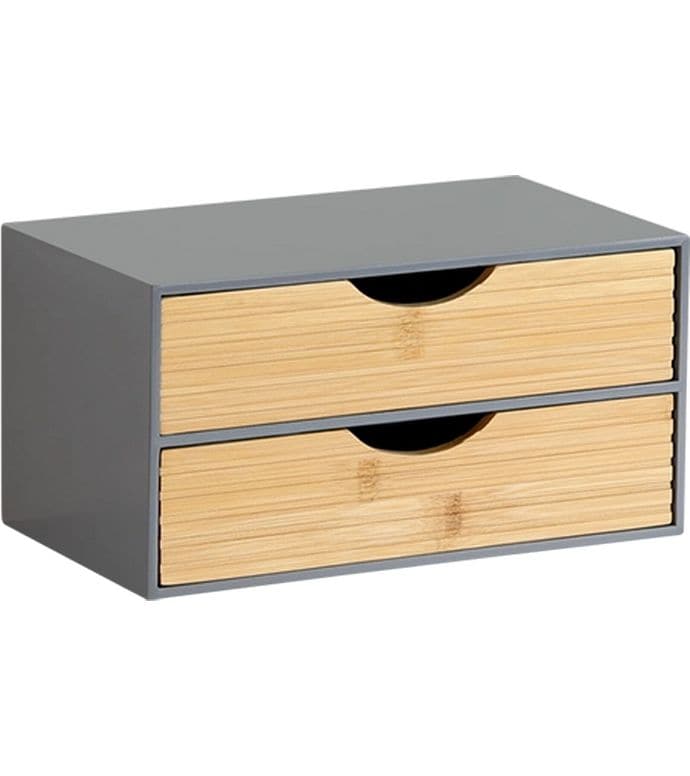 Kesper | Organizer mit 2 Schubladen | Quer, Grau