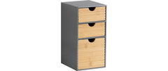 Kesper | Organizer mit 3 Schubladen | Hoch, Grau