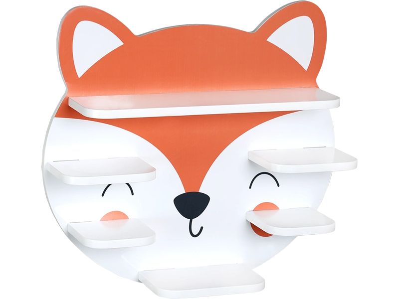 Kesper | Kinderregal Fuchs | Bambus, Grösse: 45 x 12 x 42 cm