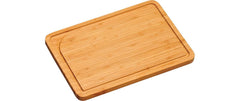 Kesper | Schneidebrett mit Saftrille | Bambus, Grösse: 33 x 23 x 1.6 cm