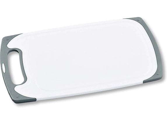 Kesper | Schneidebrett mit Rutsch-Stopp | PP/TPE, Weiss, 31.5 x 20 x 0.9 cm