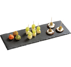 Kesper | Servierplatte Schiefer eckig | Grösse:38 x 13 x 0,9 cm