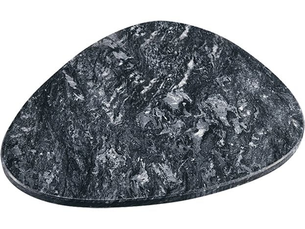 Kesper | Servierplatte Marmor dreieckig | Grösse: 30 x 25 x 1,0 cm