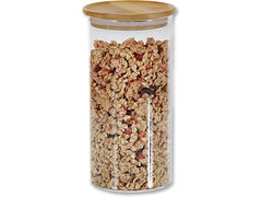 Kesper | Vorratsglas Bambusdeckel | Fassungsvermögen: 1250 ml