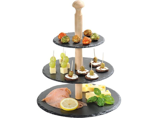 Kesper | Etagere 3-stöckig | B 30 x T 30 x H 34 cm