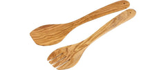 Kesper | Salatbesteck | Olivenholz, Länge 30 cm