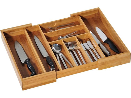 Kesper | Besteckkasten ausziehbar | B: 35 - 58 cm, T: 43 cm, H: 5 cm