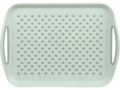 Kesper | Serviertablett mit Griff rutschfest | PP, 41,5 x 28,5 x 4,5 cm, Mint