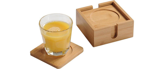 Kesper | Glasuntersetzer Bambus | 6-teilig