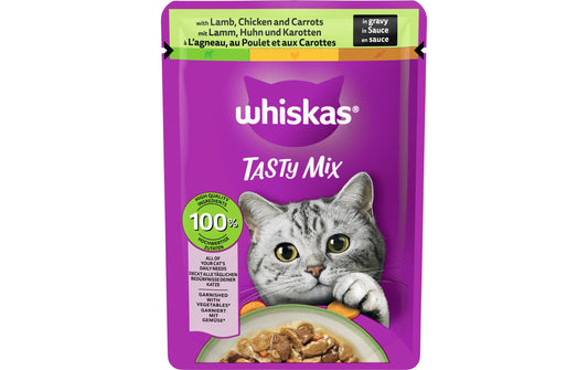 Whiskas | Tasty Mix La,Hu&Karot Sauce 28x85g