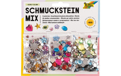 Folia | Schmucksteine Set Fun | Schmucksteine Kunststoff Mehrfarbig 800