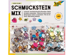 Folia | Schmucksteine Set Fun | Schmucksteine Kunststoff Mehrfarbig 800