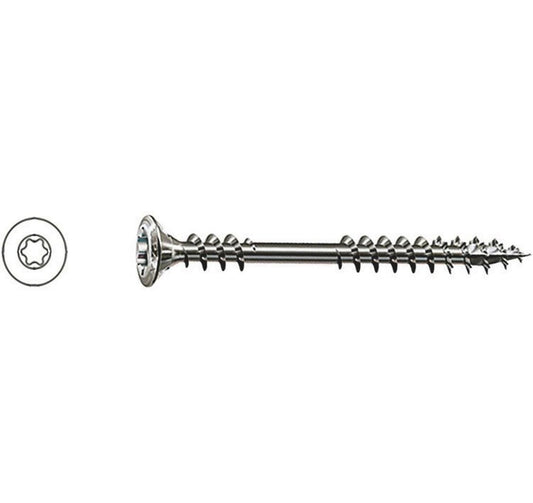 Spax | Fassadenschraube A2 Linsensenkkopf Klein | 8mm Starke Fraesrippen
