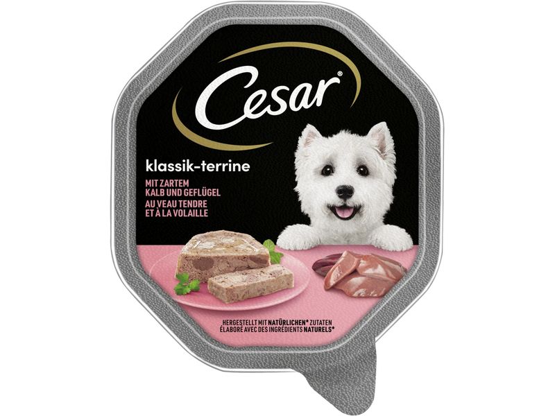 Cesar | Klassik-Terrine Kalb&Geflügel 14x150g