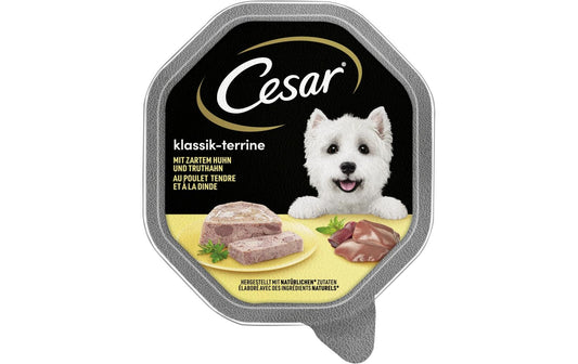 Cesar | Klassik-Terrine Huhn&Truthahn | 14x150g