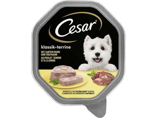 Cesar | Klassik-Terrine Huhn&Truthahn | 14x150g