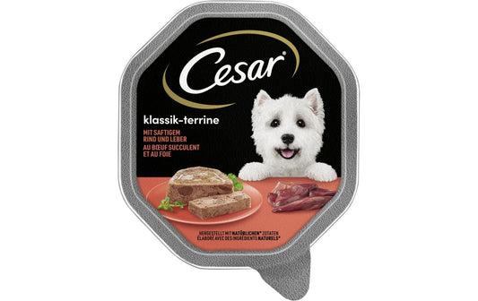 Cesar | Klassik-Terrine Rind&Leber | 14x150g